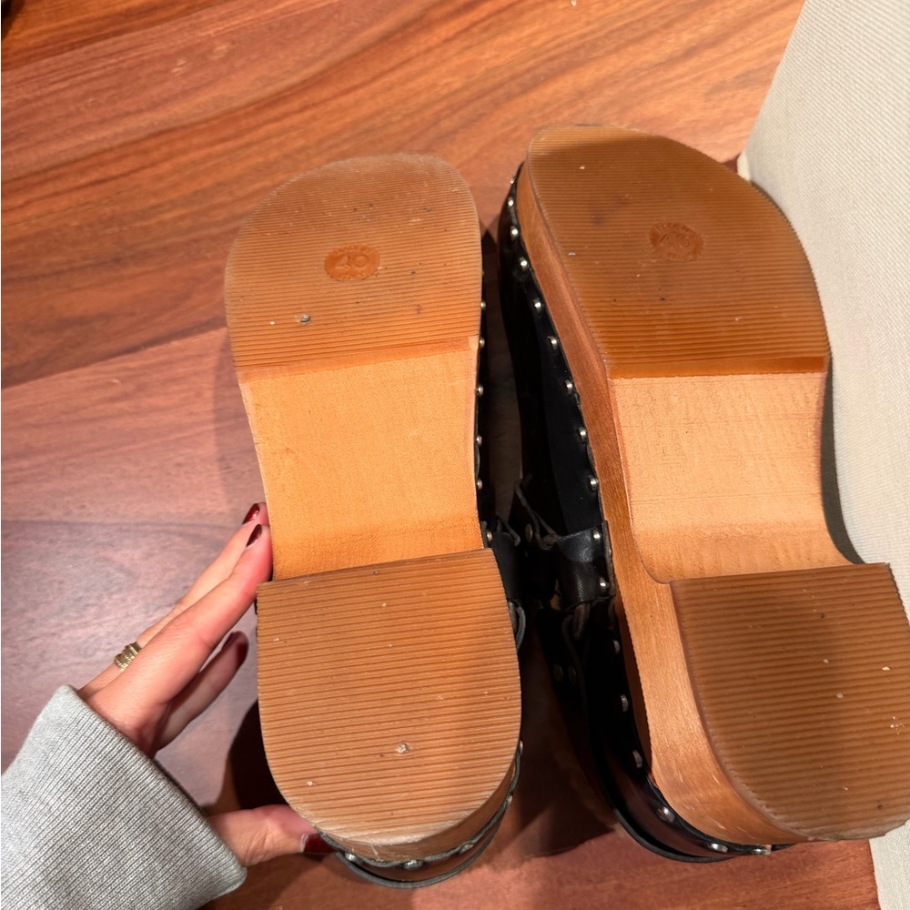 Re/Done Shearling Clogs - Picture 8 of 8